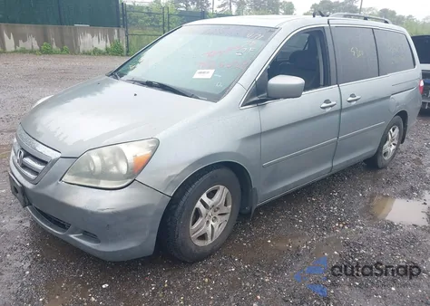 2007 Honda Odyssey Ex-L z USA, uszkodzony, nr VIN 5FNRL38757B040443